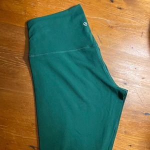 Lululemon align leggings emerald size 12/28 inch length like new buttery soft